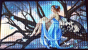 17 5/8" x 19 1/2" Fairy doormat