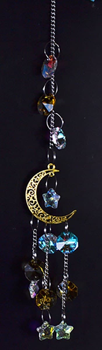 13" Golden Crescent sun catcher