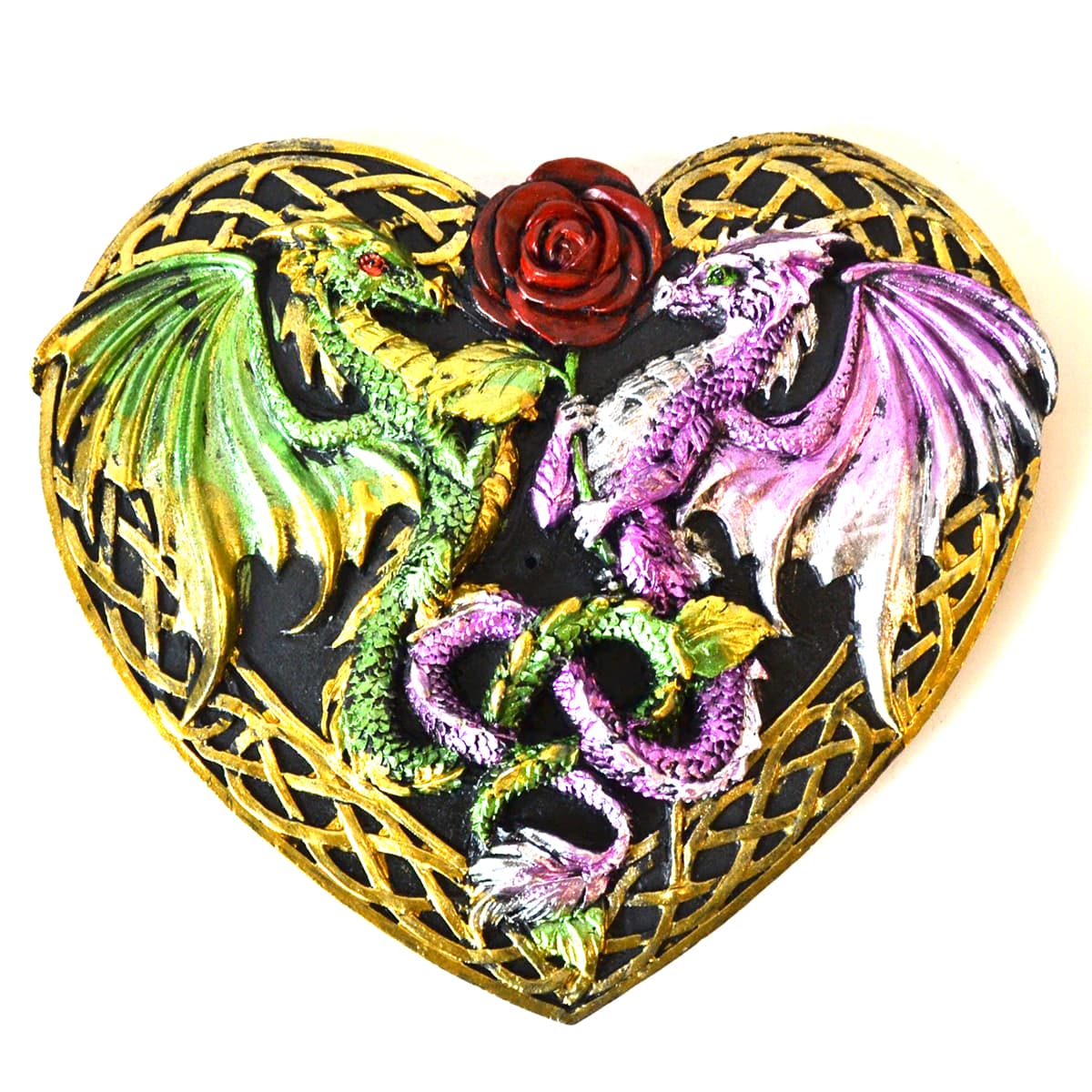 5" Dragon Heart incense holder