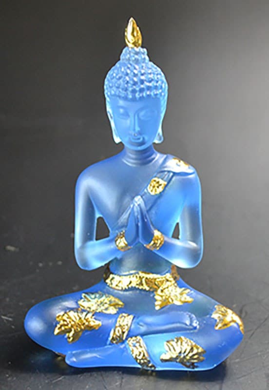 4 1/2" Buddha Blue/Gold