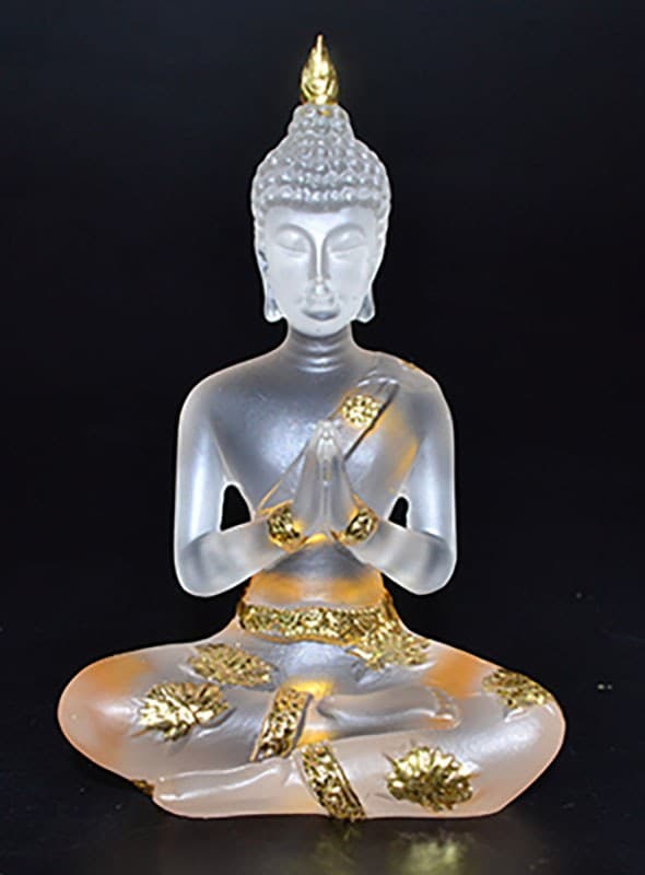 4 1/4" Buddha Clear/ Gold