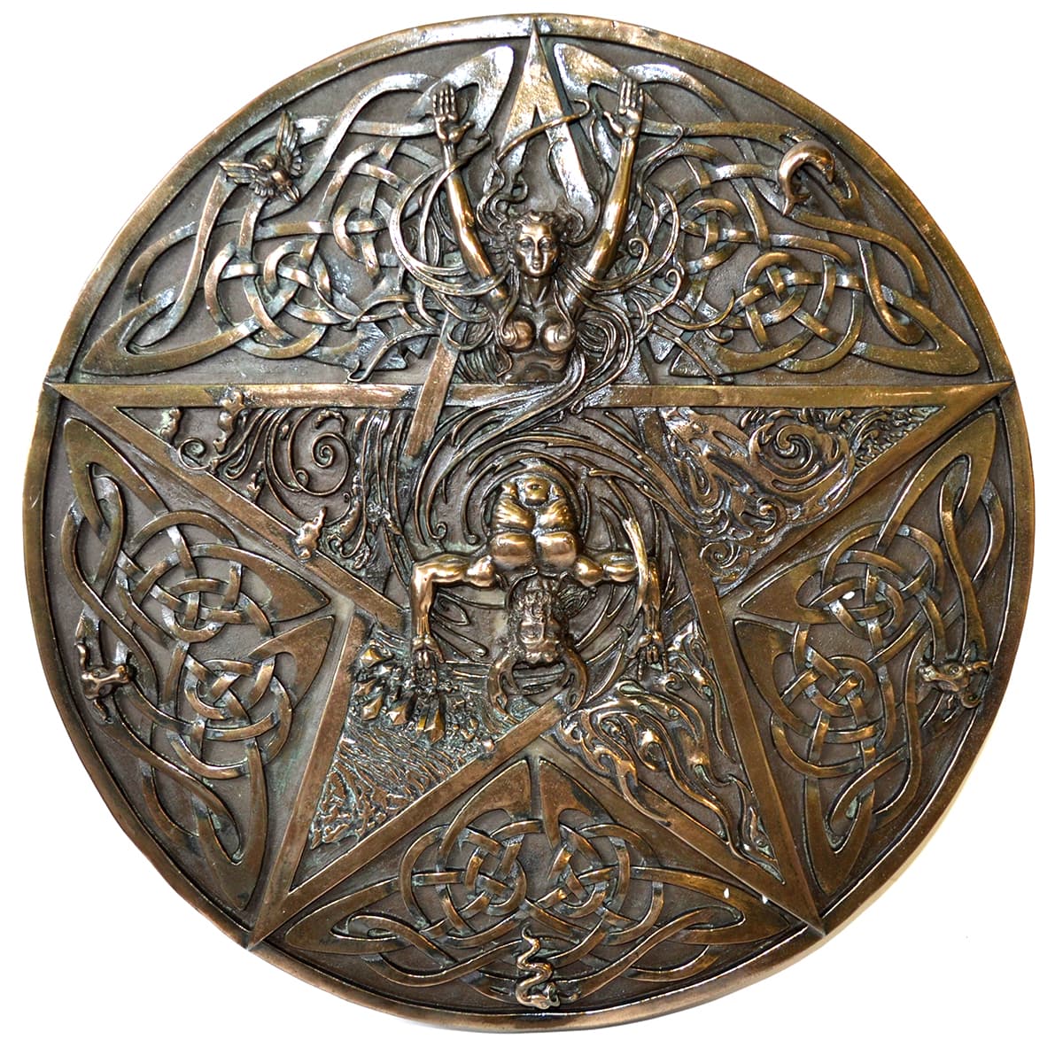 11 1/4" Horned God & Goddess plaque