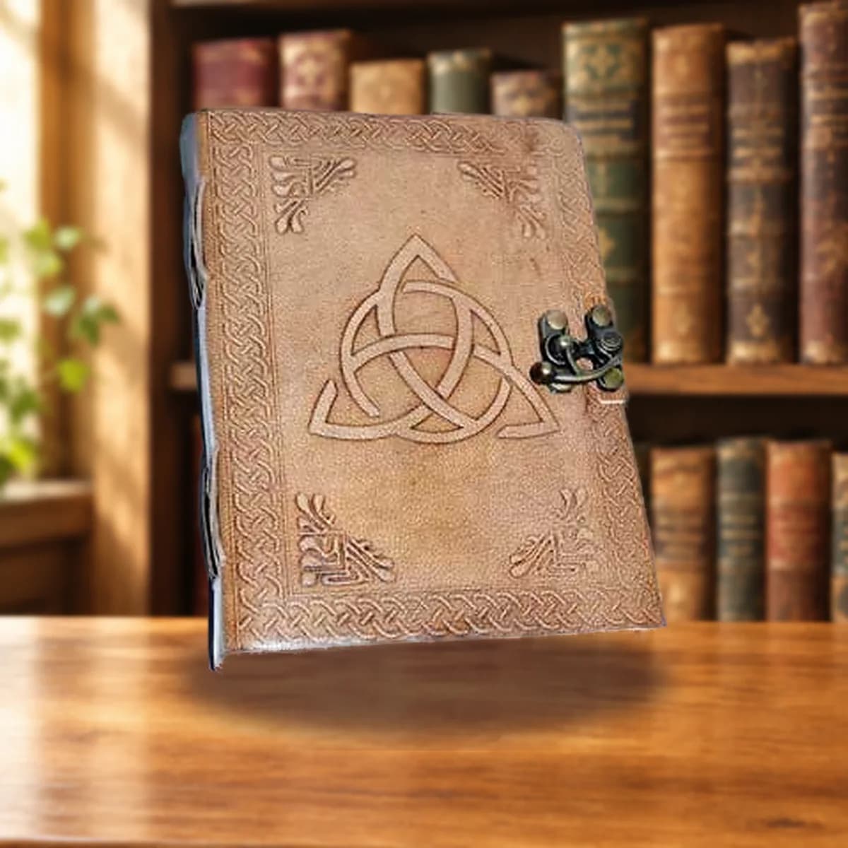 5" x 7" Triquetra leather w/ Latch