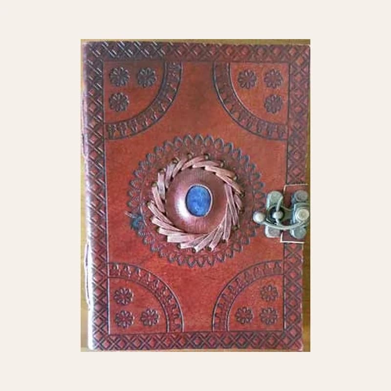5" x 7" God's Eye Embossed leather w/ latch
