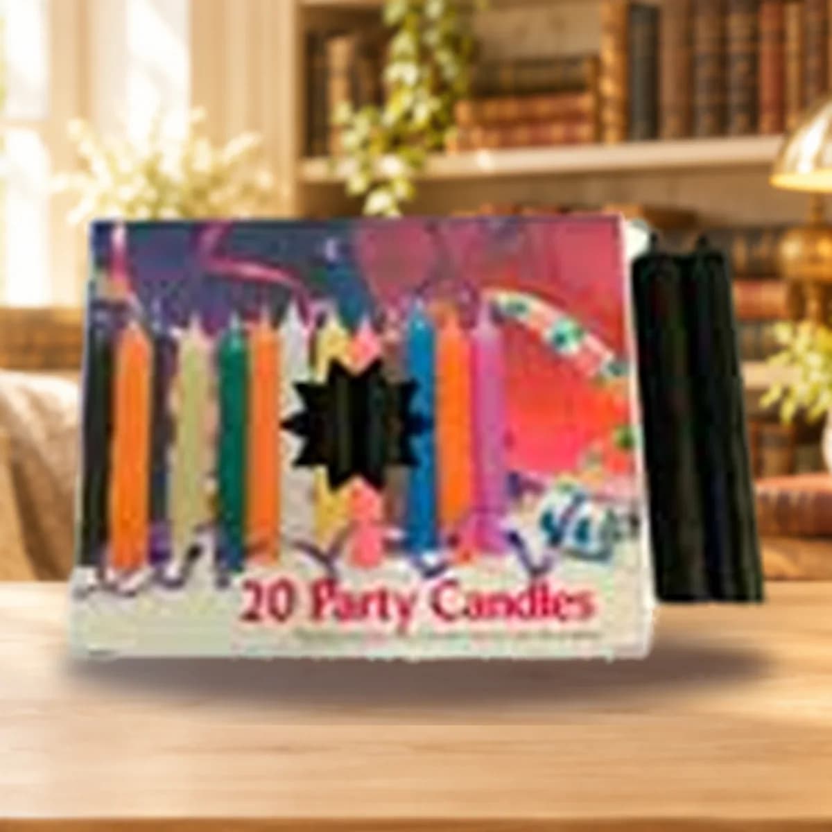 Black Chime Candles, 20-pack