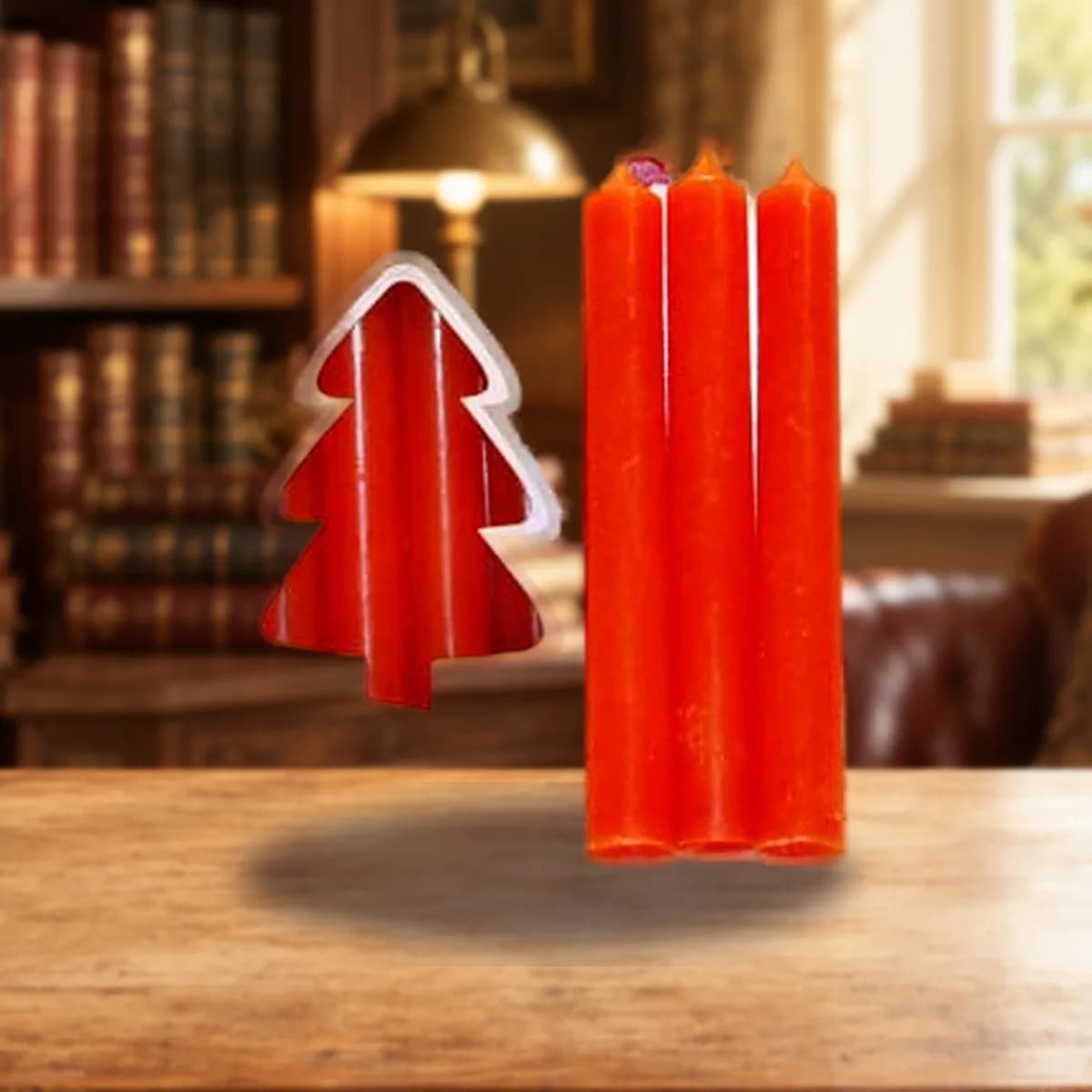1/2" Orange Chime Candle 20 pack