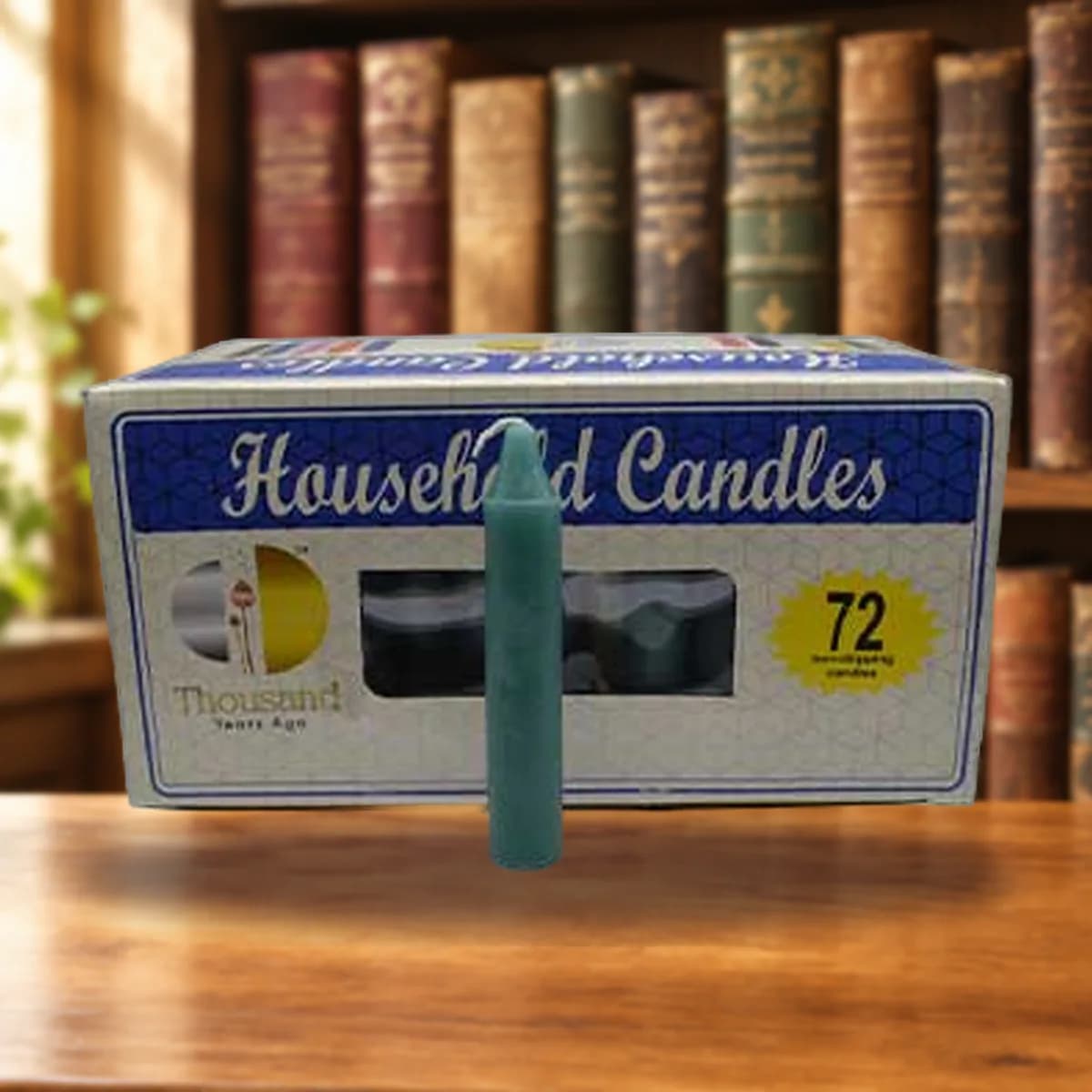(set of 72) Green 4" household candles