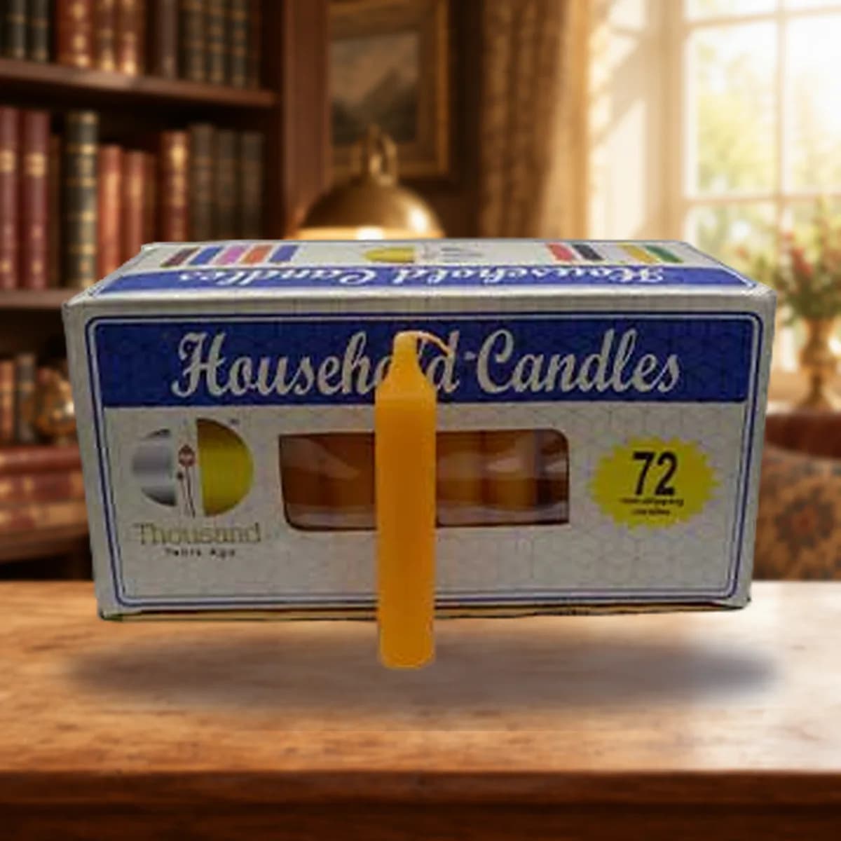 (set of 72) Orange 4" household candles