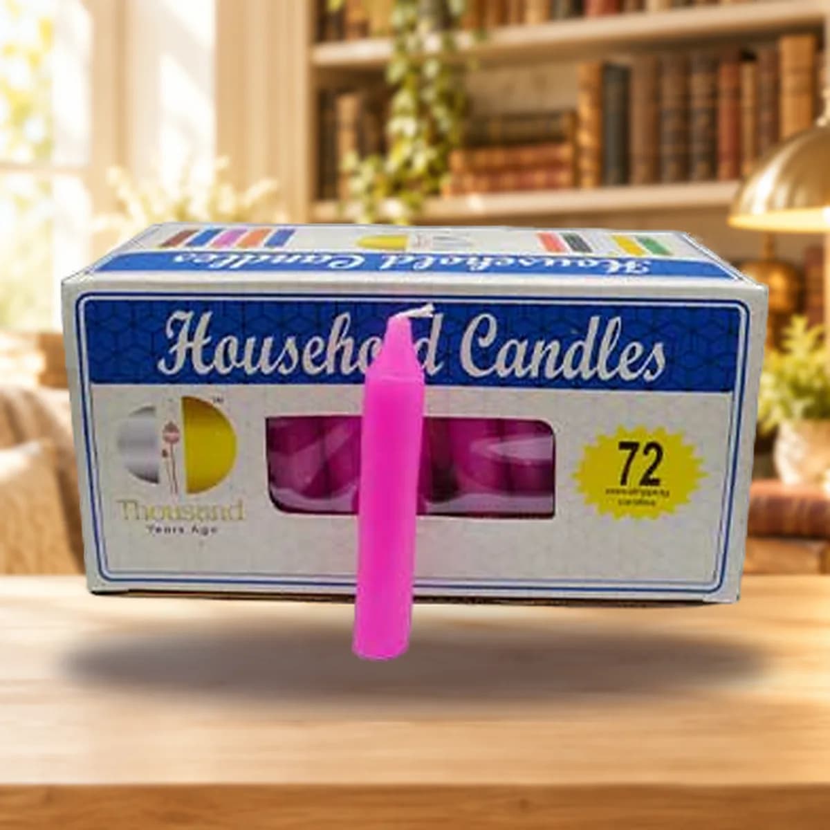 (set of 72) Pink 4" household candles