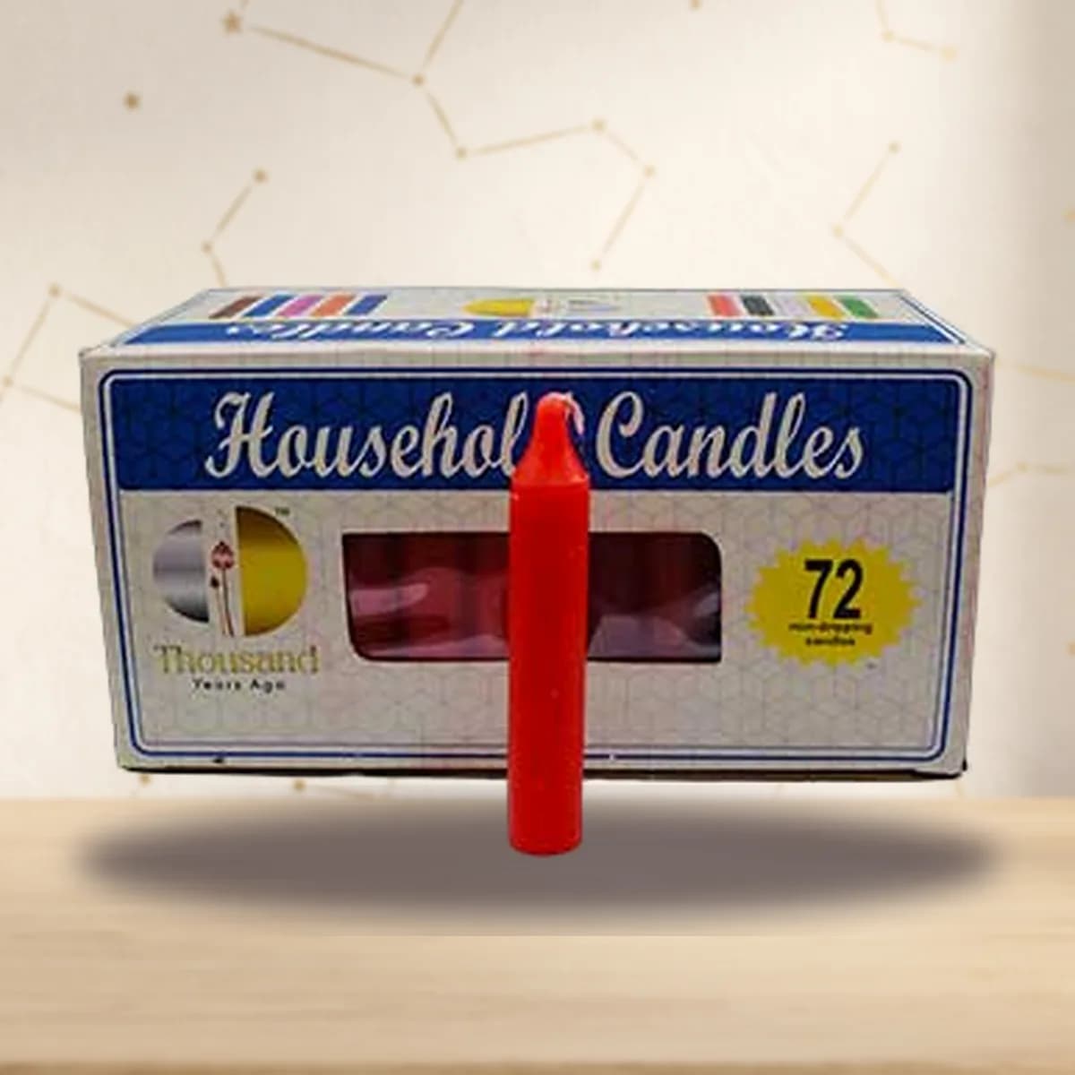 (set of 72) Red 4" household candles