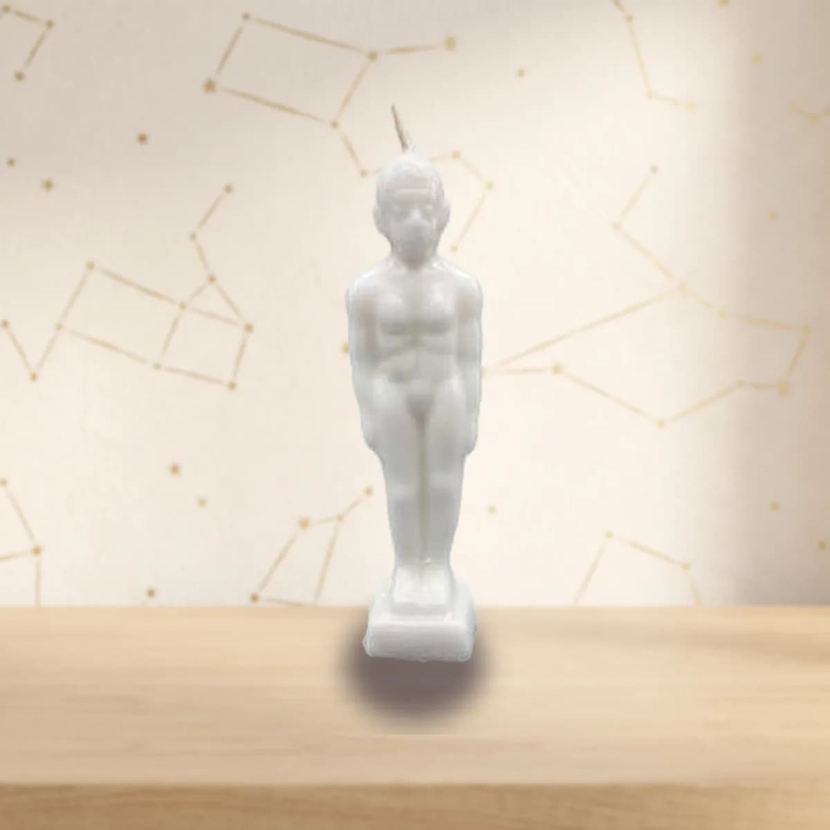6 3/4" White Man candle
