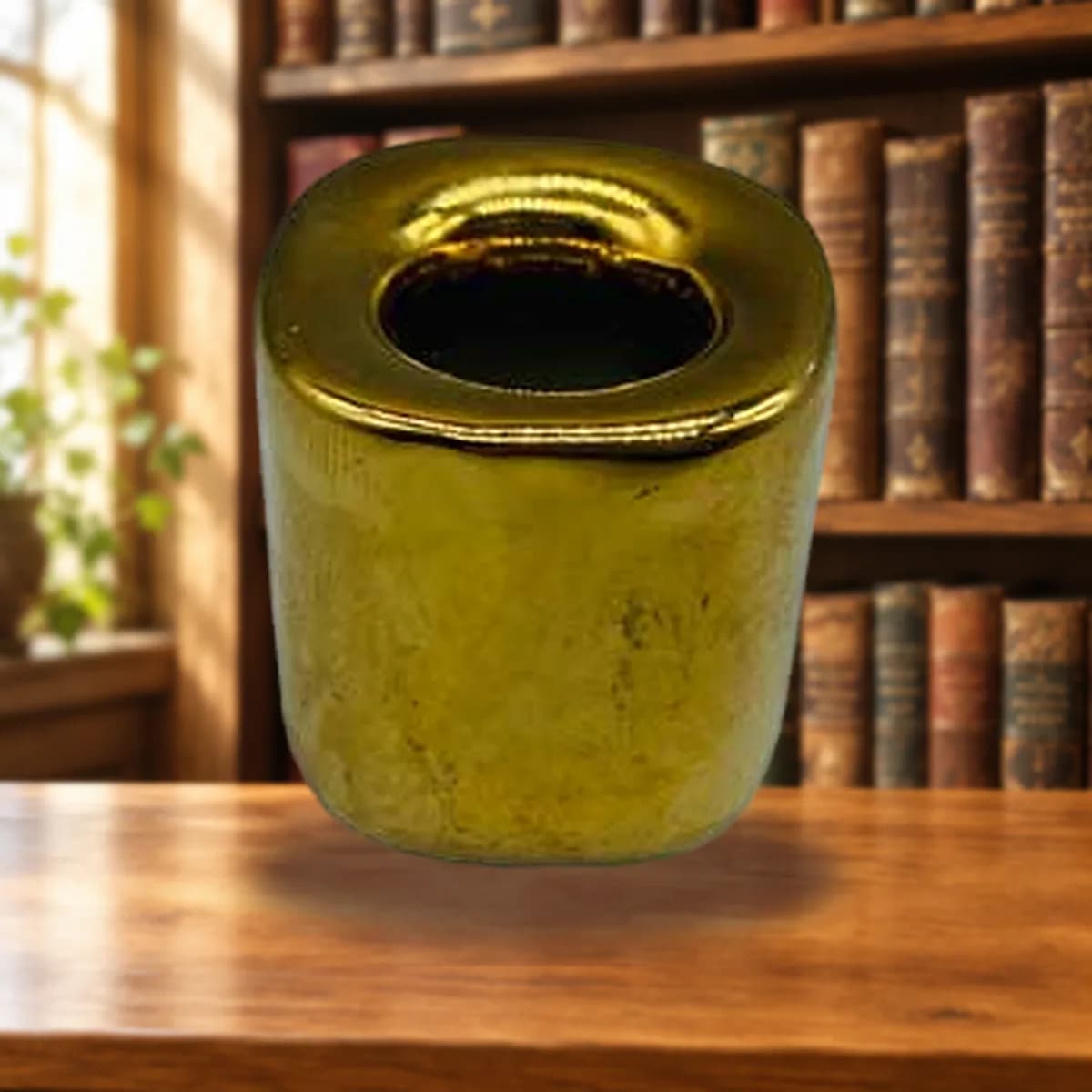 Gold ceramic holder