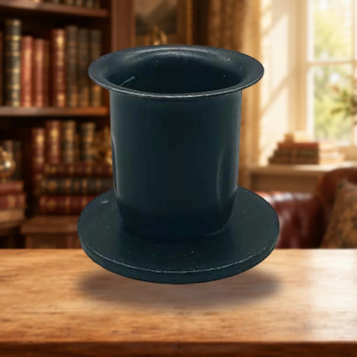 Button taper candle holder