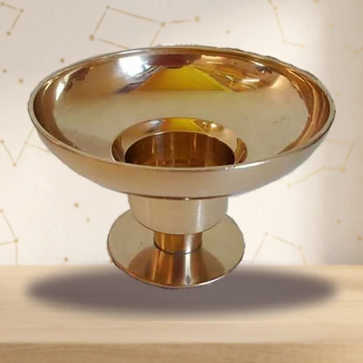 Brass Universal candle holder 4 1/4" dia
