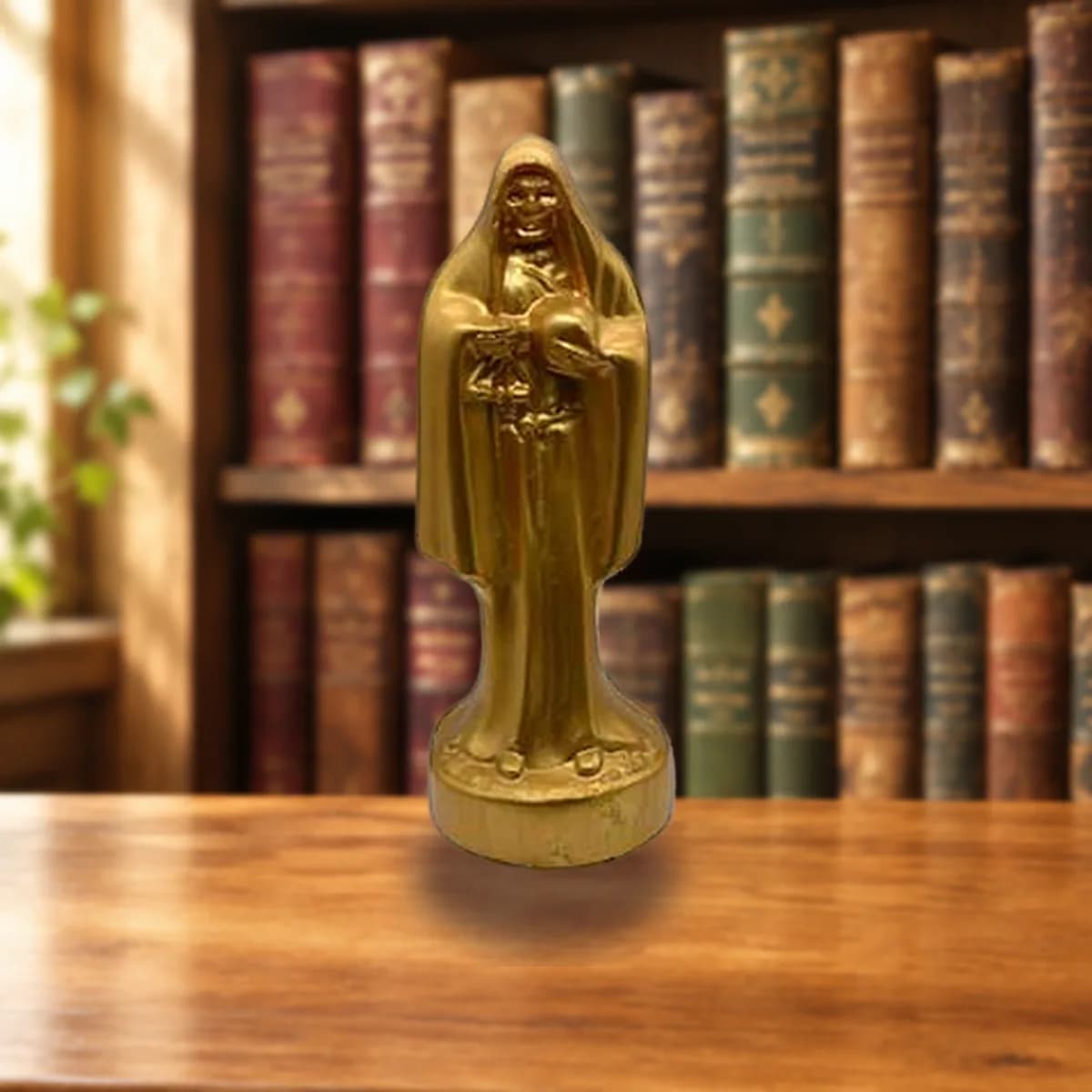 10" Gold Holy Death candle