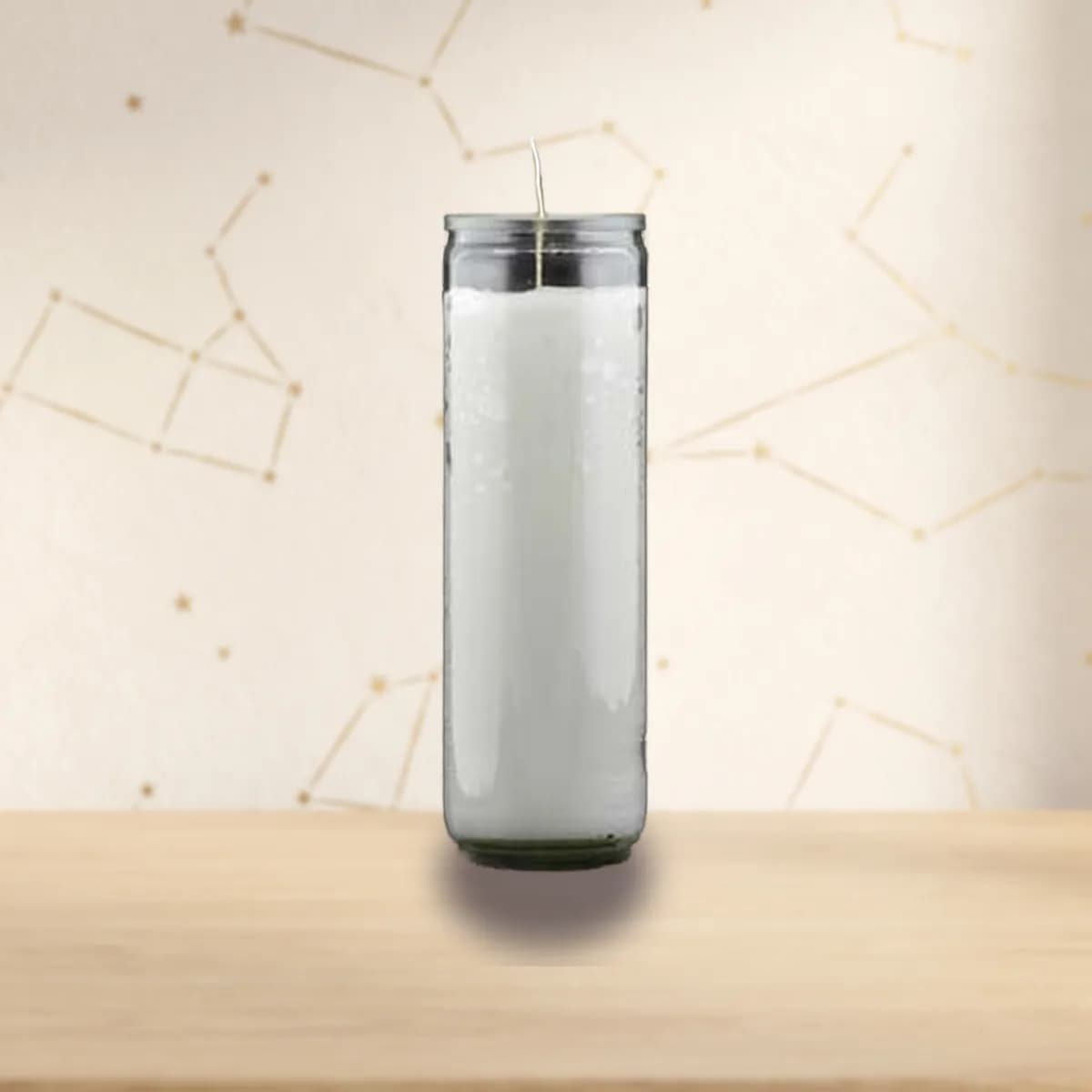 White 7-day jar candle