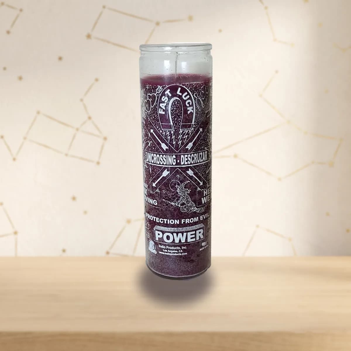 Uncrossing 7-day jar candle purple