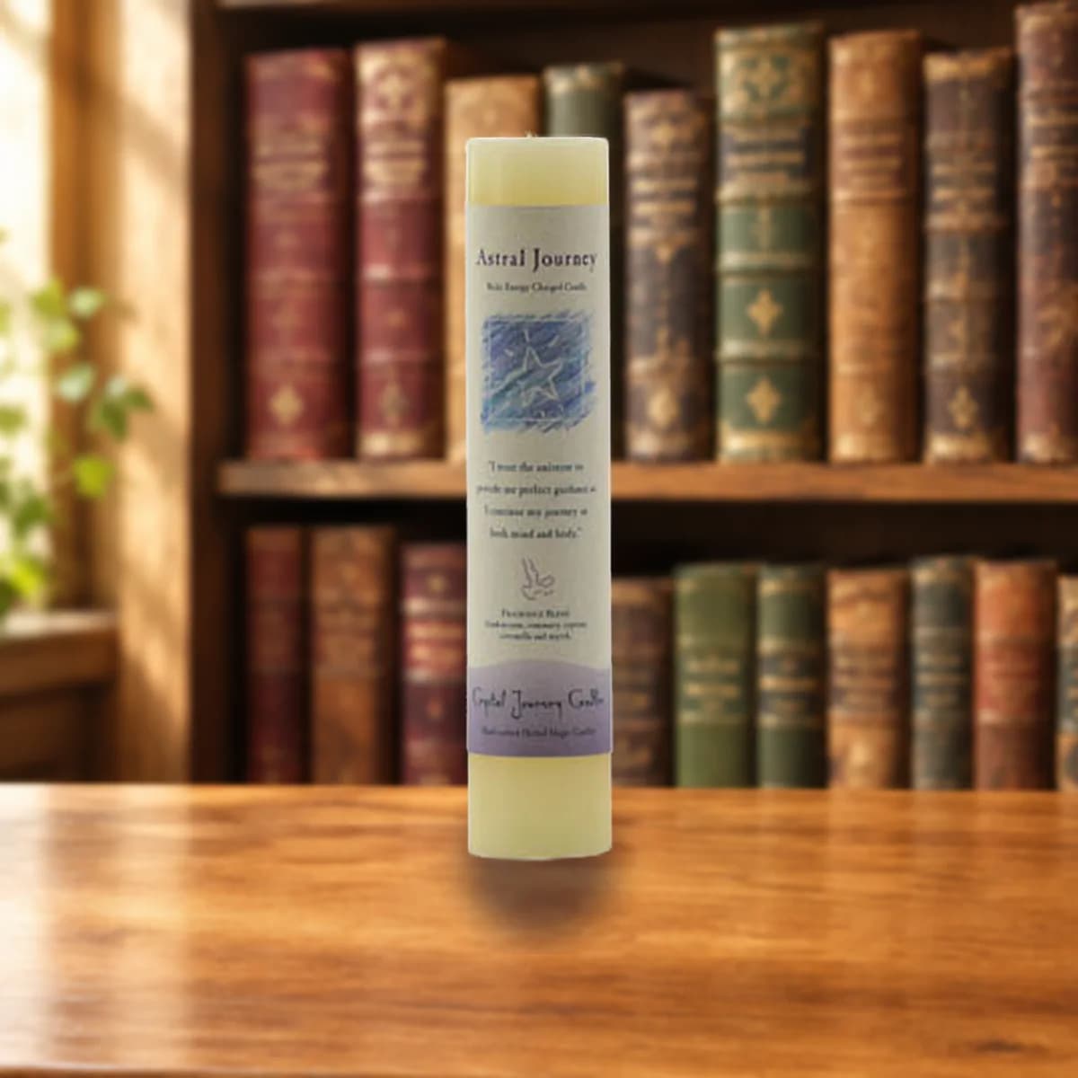 Astral Journey Reiki Charged pillar candle