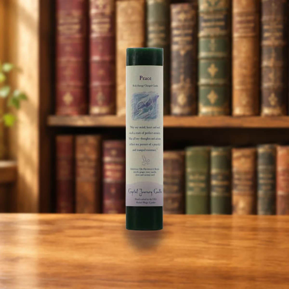 Peace Reiki Charged pillar candle