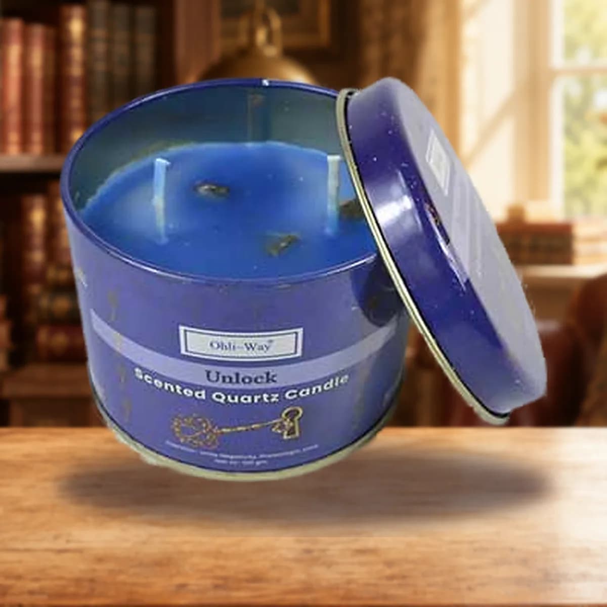 Destrancaders (Unlock) quartz tin candle