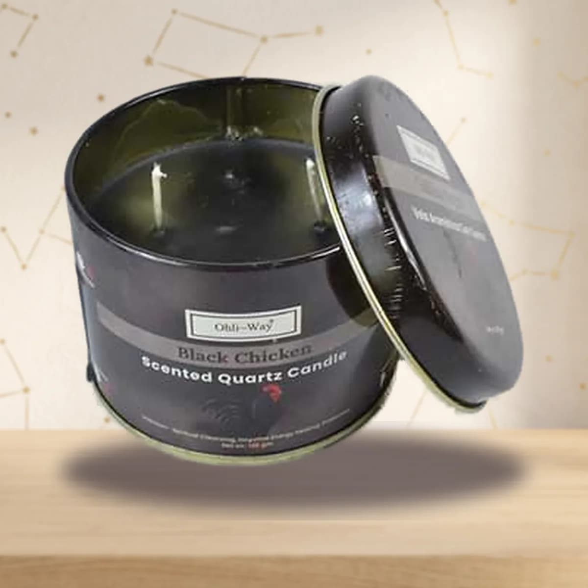 Gallina Negra (Black Chicken) quartz tin candle