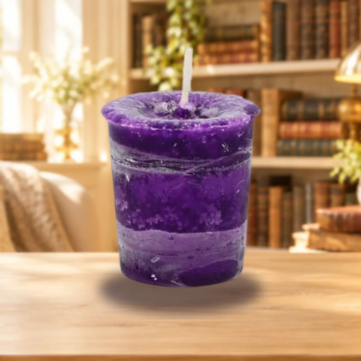 Healing Herbal votive - purple