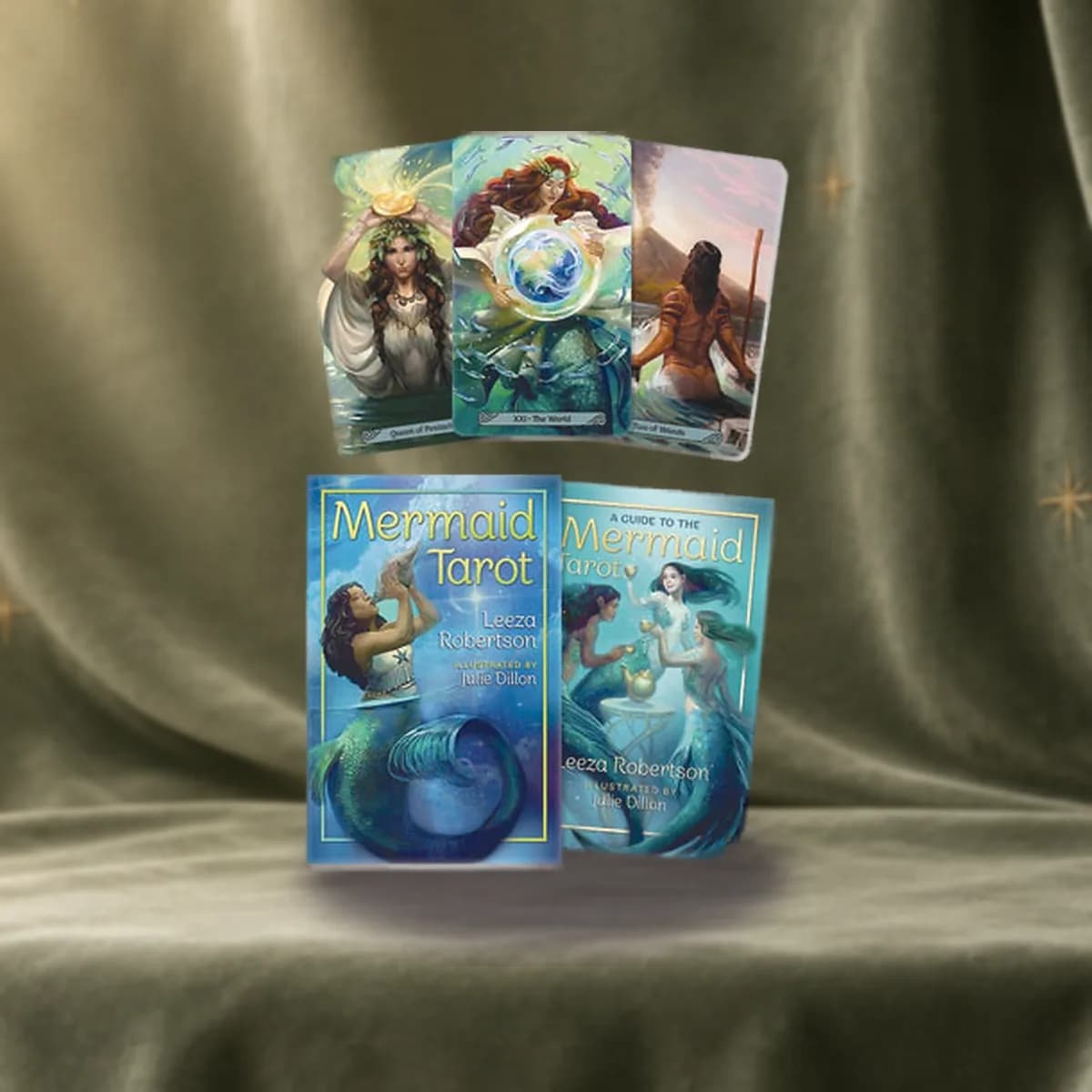 Mermaid tarot (deck & book) by Leeza Robertson