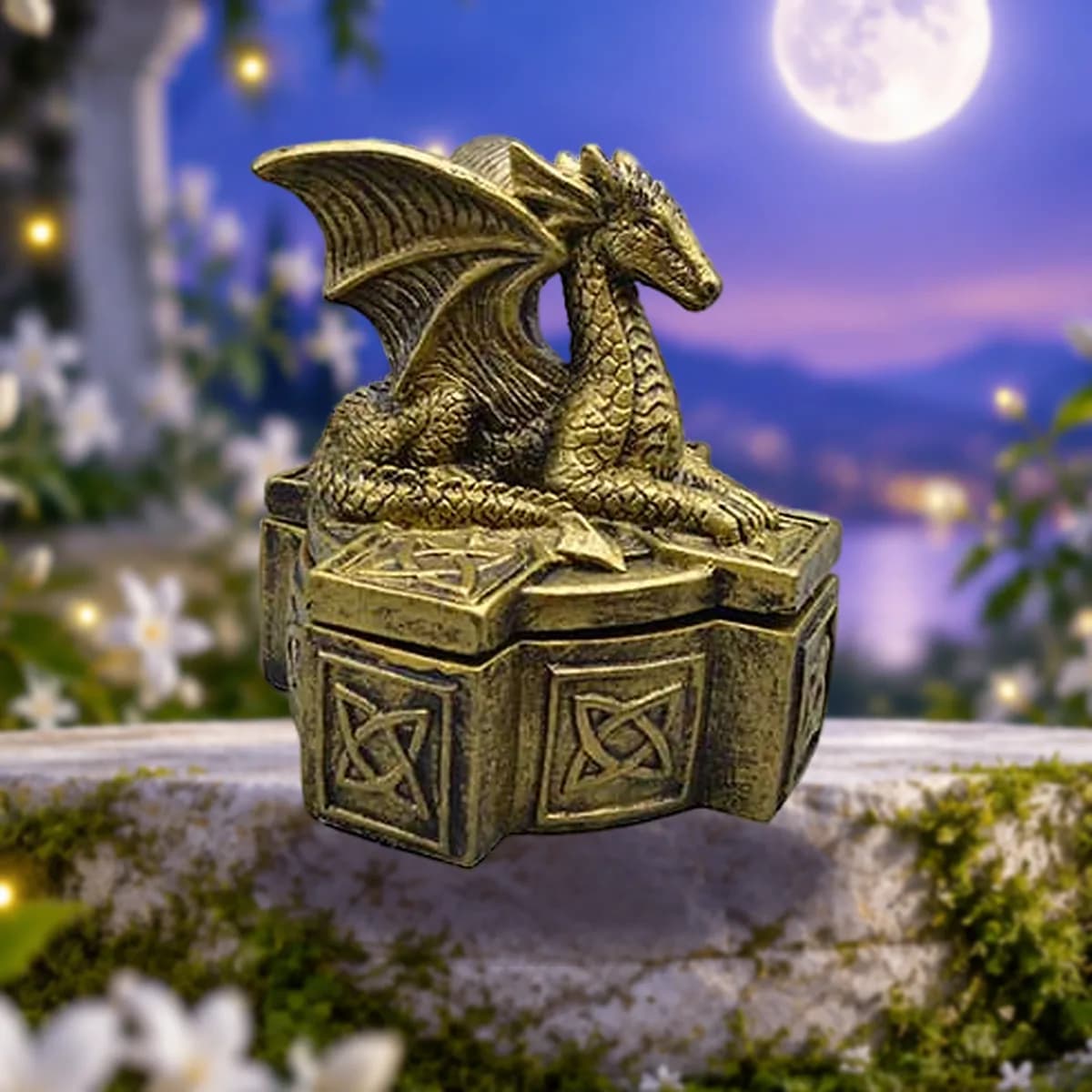 5" Celtic Dragon box