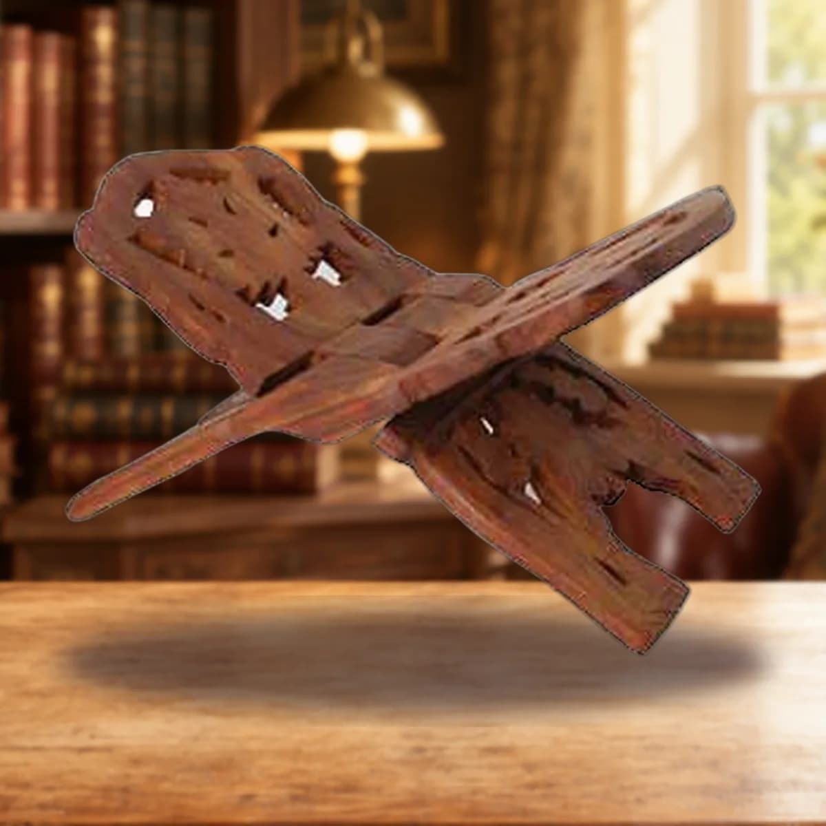 Wooden book holder 10"