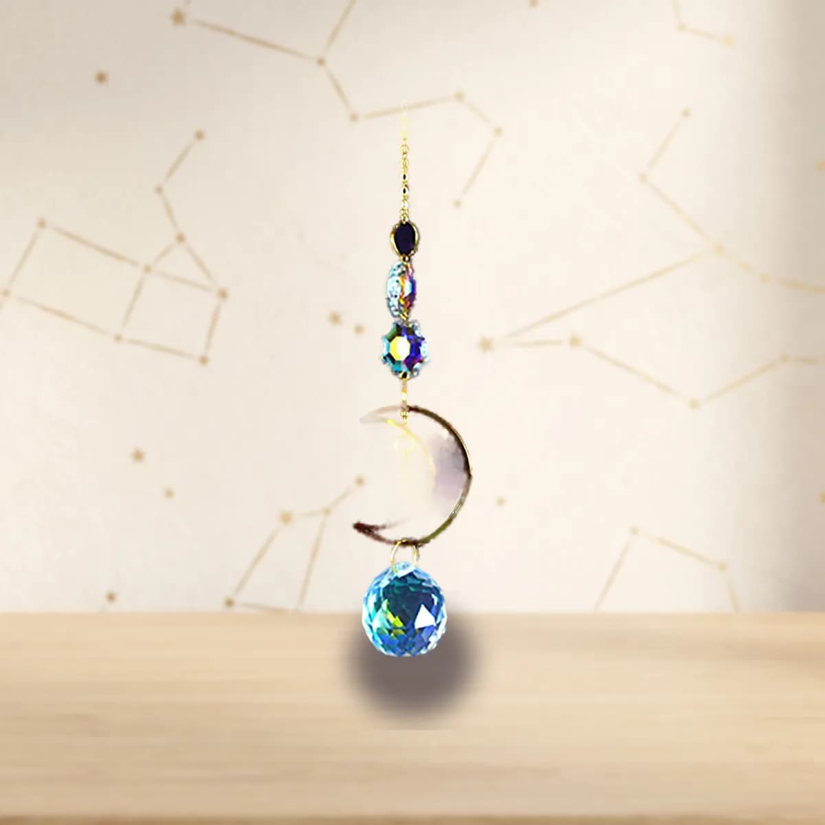 11" Crescent Moon sun catcher