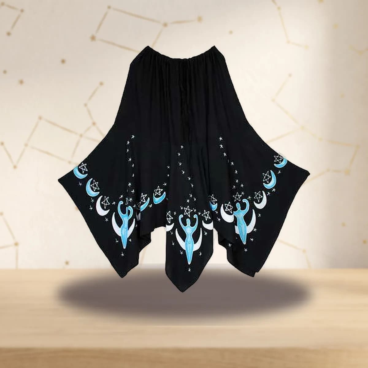 Moon Goddess Long Skirt black