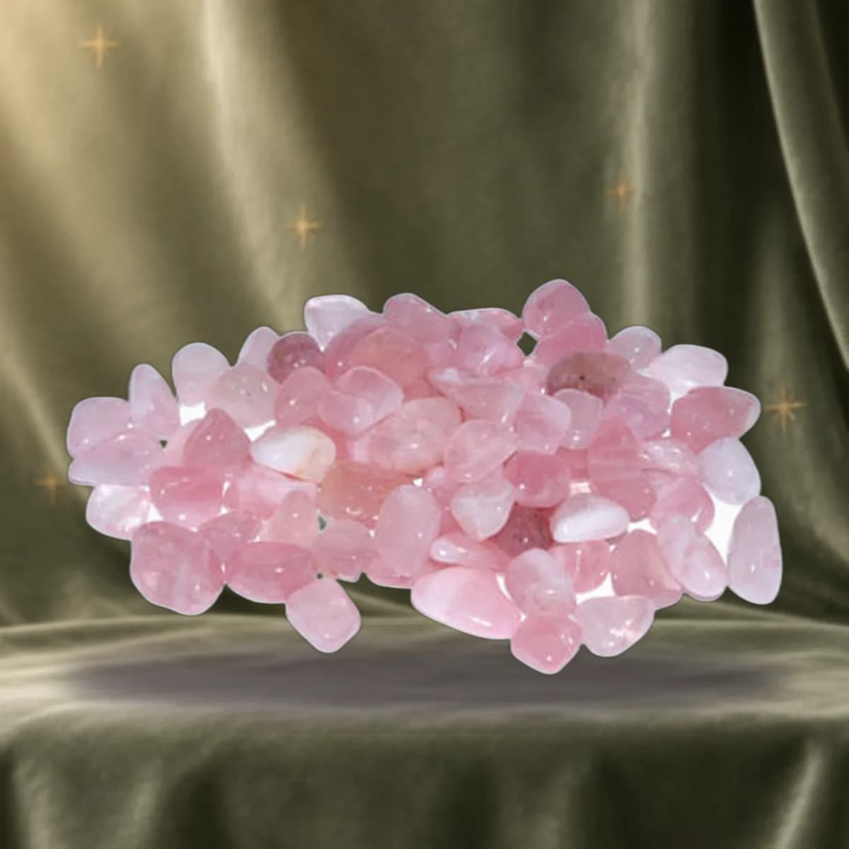 1 lb Rose Quartz tumbled chips