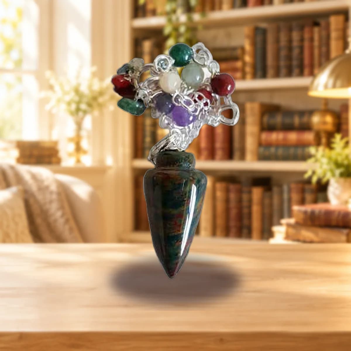 Bloodstone 7 Chakra pendulum