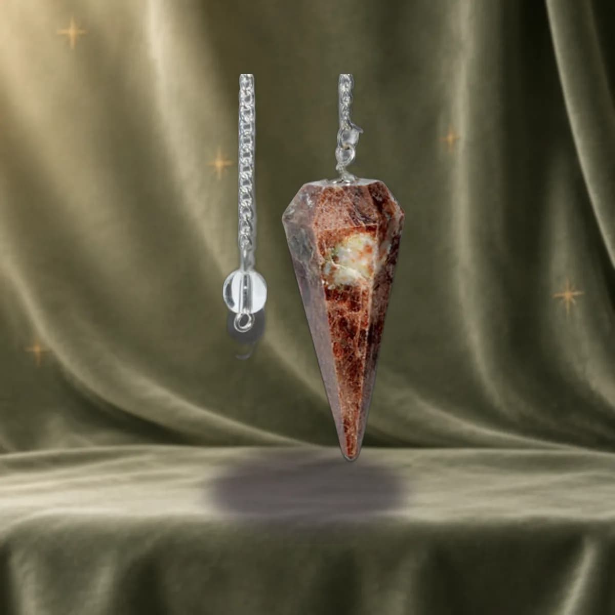 6-sided Garnet pendulum