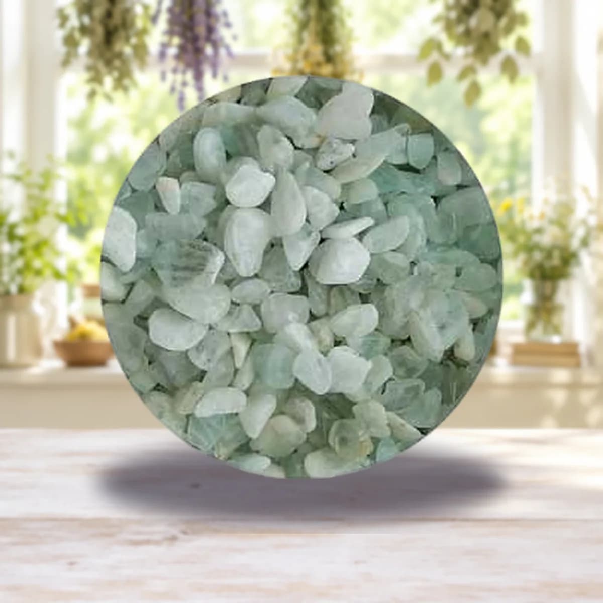 1 lb Aquamarine tumbled stones