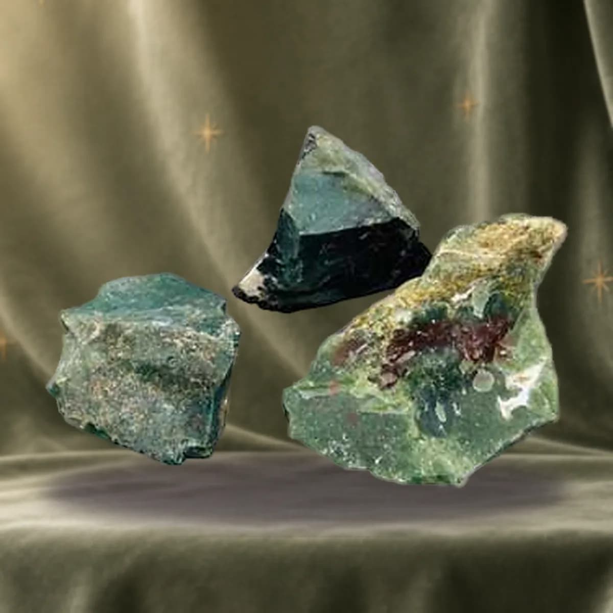 1 lb Bloodstone untumbled stones