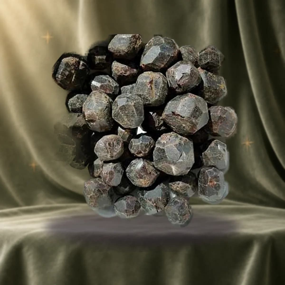 1 lb dark red Garnet untumbled stones