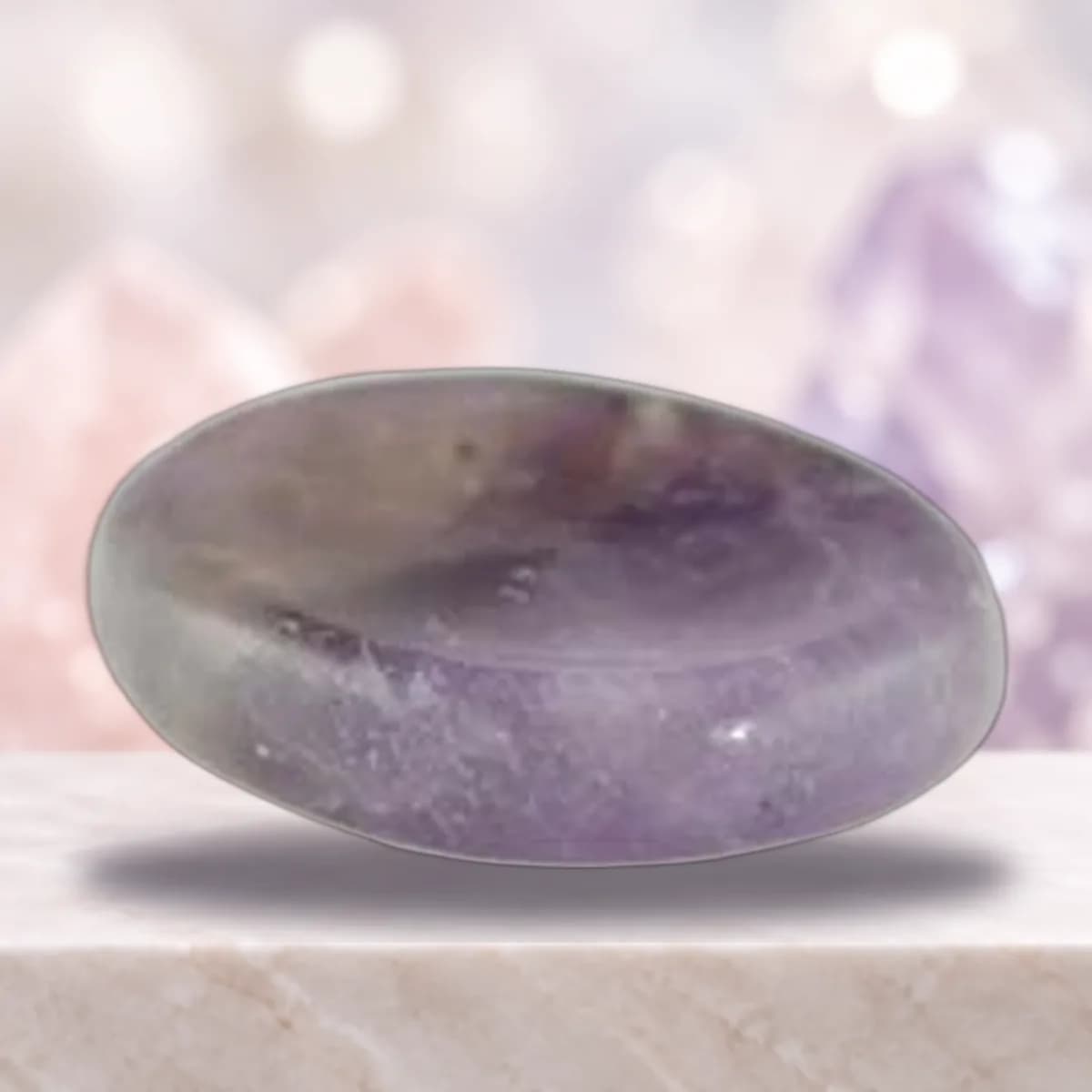 Amethyst Worry Stone