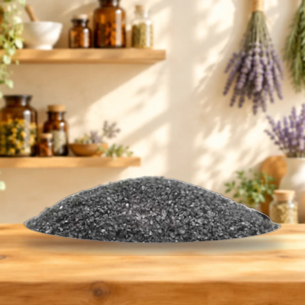 Black Lava Salt, Fine, 1 oz