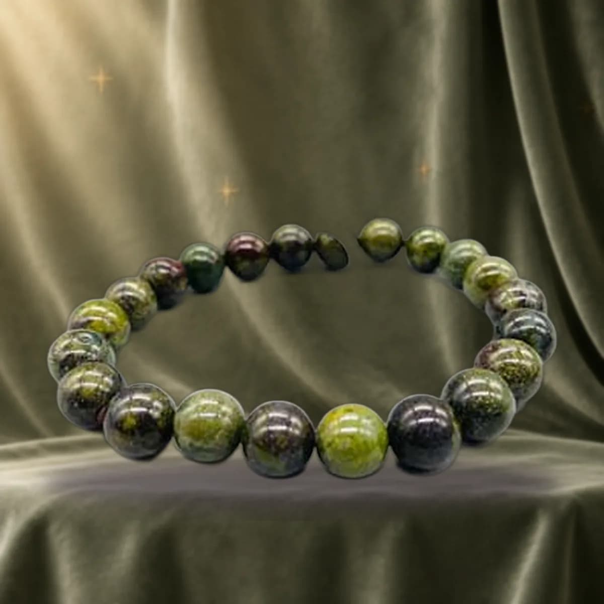 8mm Jasper, Dragonblood bracelet