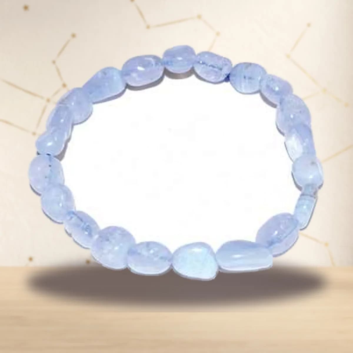 Agate, Blue Lace Nugget bracelet