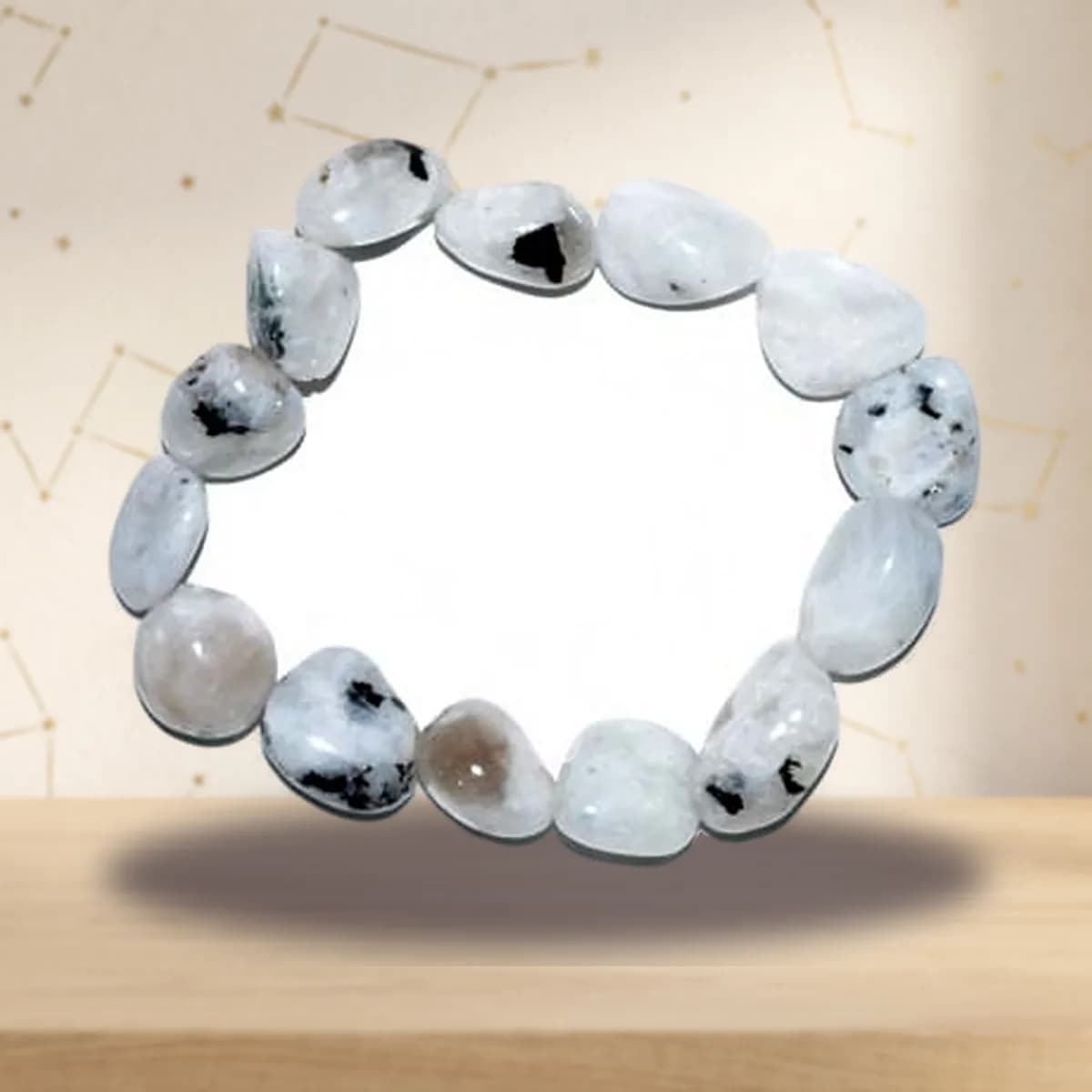 Rainbow Moonstone gemstone bracelet