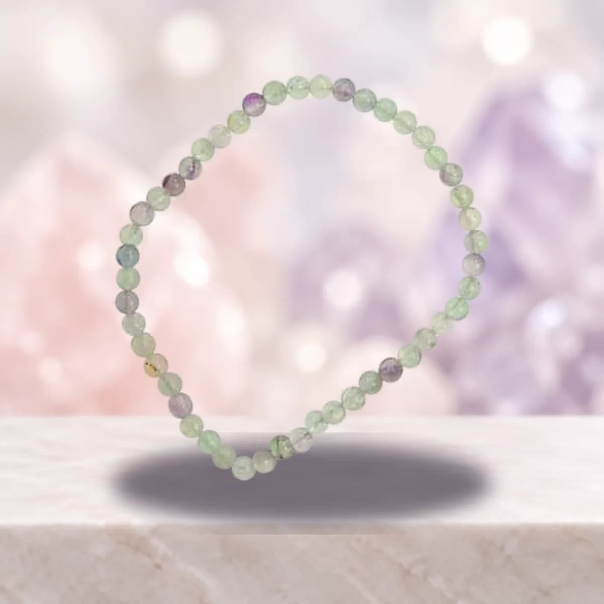 4mm Fluorite stretch bracelet
