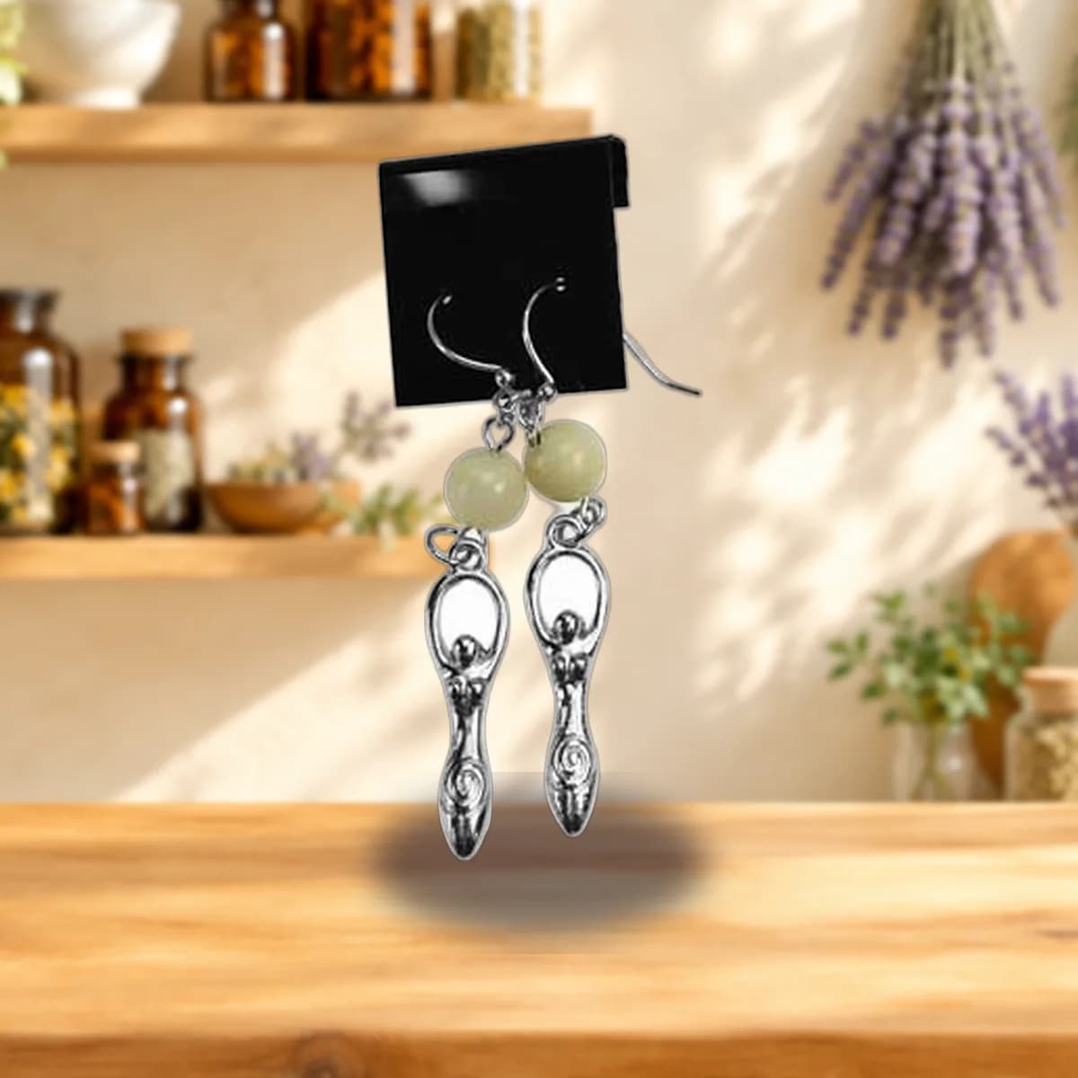 Moonstone Goddess earrings