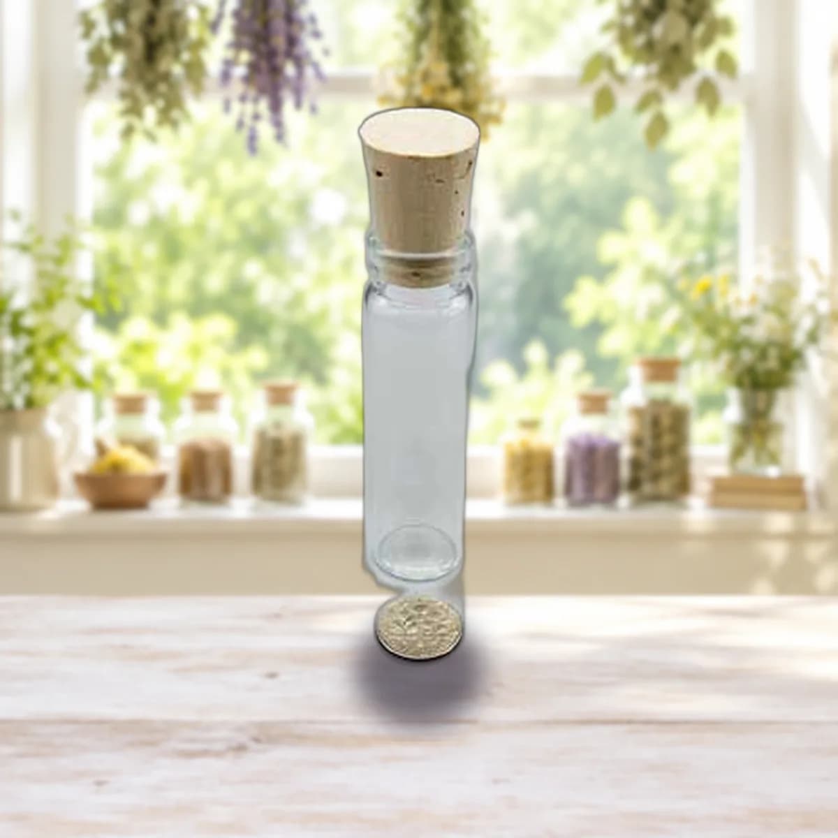 4dr glass vial w/ cork