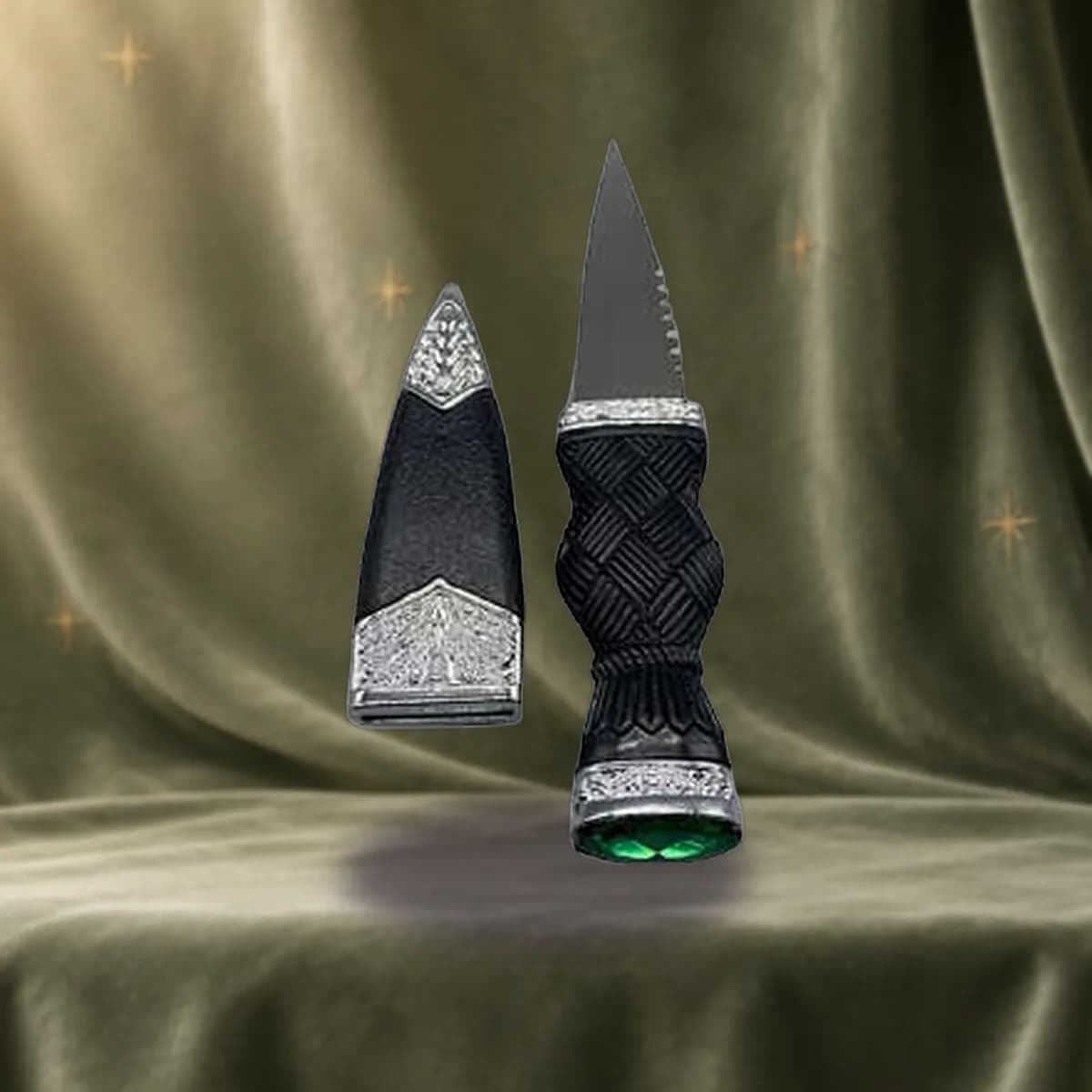 7 1/4" Green Scottish Dirk