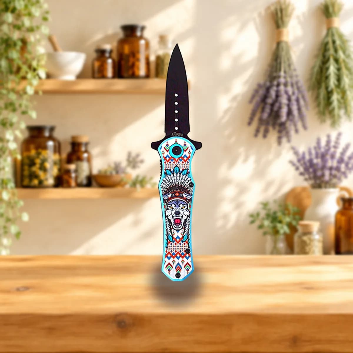 4 3/4" Wolf athame