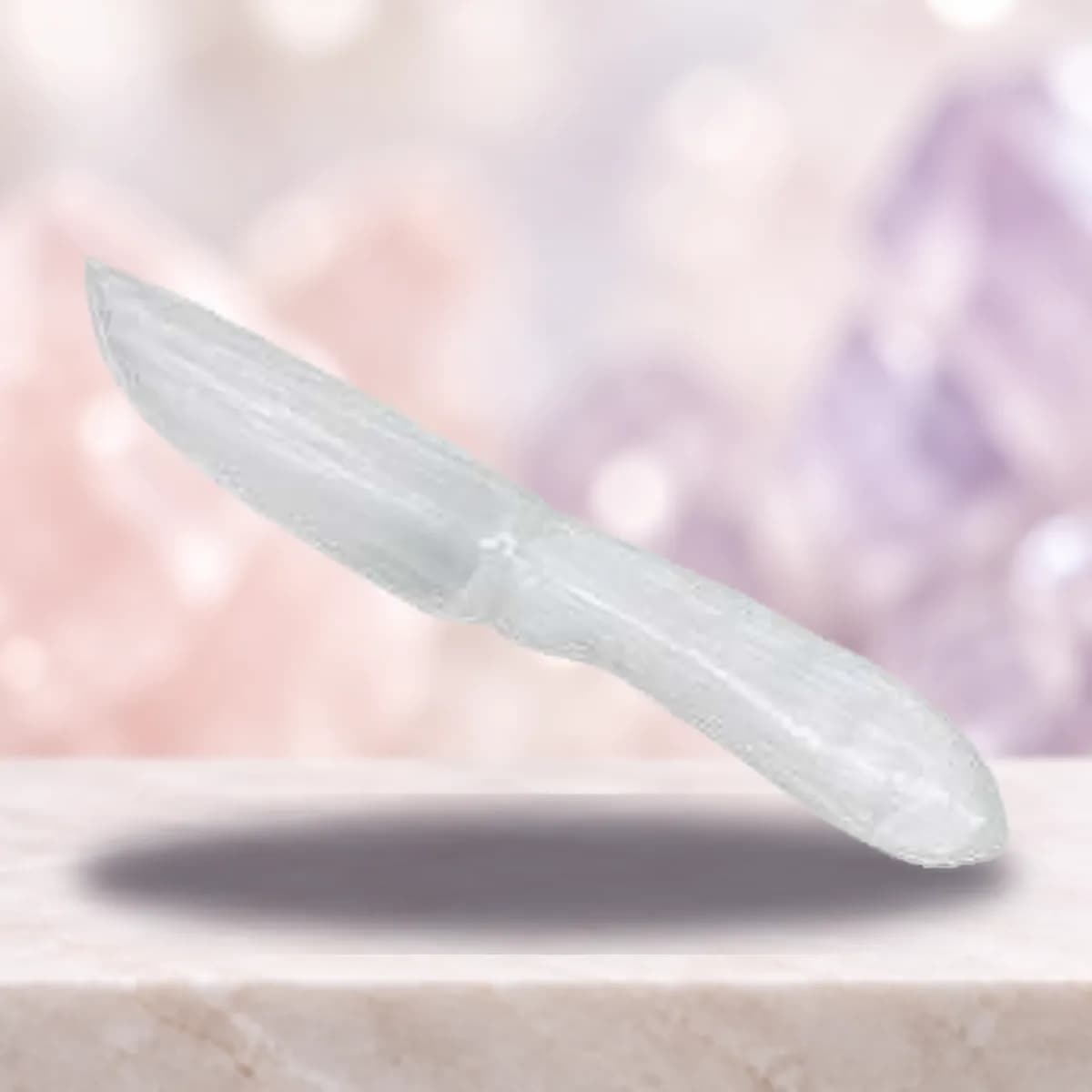 7 1/2" Selenite athame