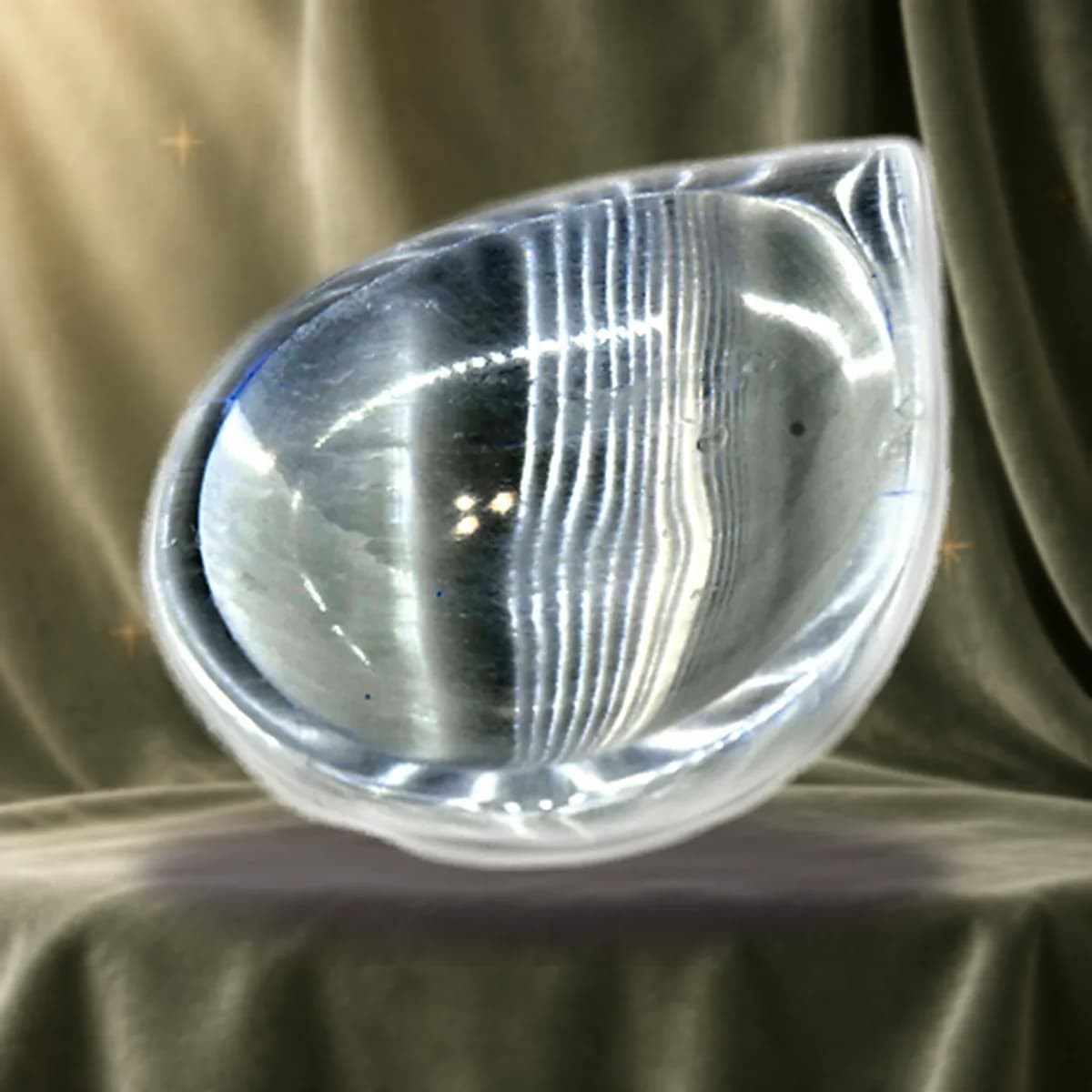 4" Selenite Drop bowl