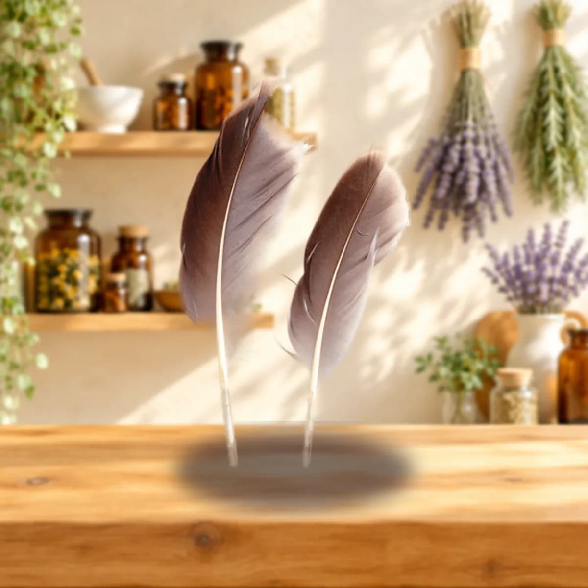 Natural Gray Goose feather